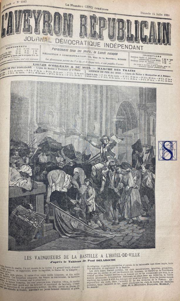 centenaire du 14 juillet 1789 
