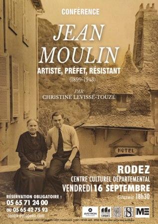 Affiche conférence Jean Moulin